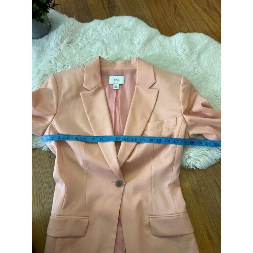 Lewit Sculpted Blazer Peachy Pink Size 10 - Picture 6 of 7